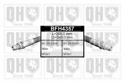 QUINTON HAZELL bfh4357 -  Тормозной шланг